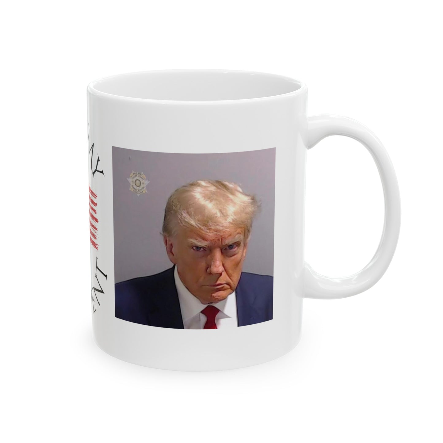 Trump Ceramic Free My President Mug, (11oz).